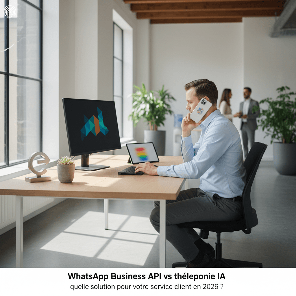 Illustration de l'article : WhatsApp API vs téléphonie IA: 4 scénarios pour bien choisir